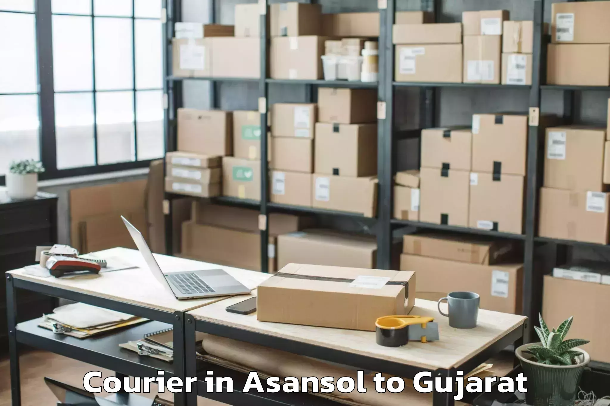 Top Asansol to Vartej Courier Available